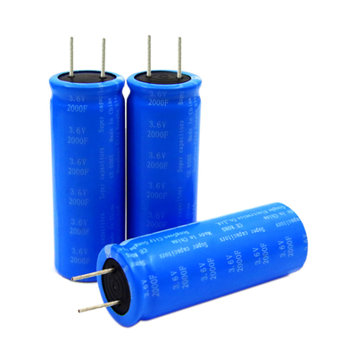 Διπλή ηλεκτρική ακτινωτή μπαταρία 3.6v 2000f πυκνωτών Farad στρώματος