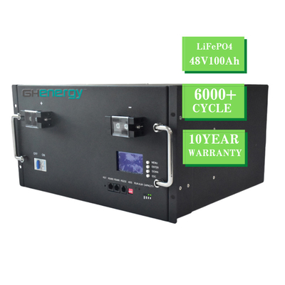 μπαταρία λίθιου 5.12Kwh BMS LiFePO4 φορητή για την ηλιακή αποθήκευση