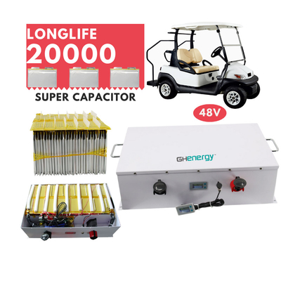 Έξοχο πακέτο πυκνωτών μπαταριών 48V 1050WH Graphene πυκνωτών κάρρων γκολφ