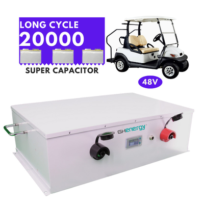 Έξοχη μπαταρία πυκνωτών μπαταριών 48v 2100wh Graphene Supercapacitor κάρρων γκολφ