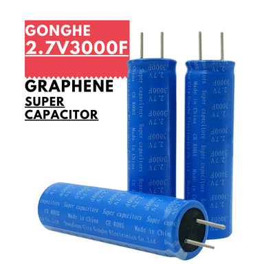 18650 μπαταρία 2.7v 3000f Graphene Supercapacitor για τη συλλογή ηλιακής ενέργειας
