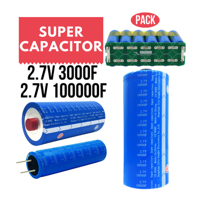 μπαταρία 2.7V 100000 Graphene Supercapacitor για την ηλιακή ενεργειακή αποθήκευση 60WH