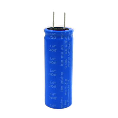 Διπλή ηλεκτρική ακτινωτή μπαταρία 3.6v 2000f πυκνωτών Farad στρώματος