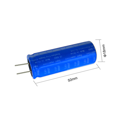 Διπλή ηλεκτρική ακτινωτή μπαταρία 3.6v 2000f πυκνωτών Farad στρώματος