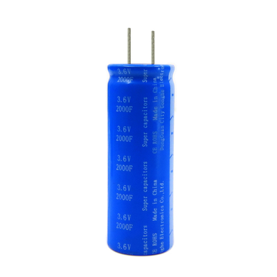 Διπλή ηλεκτρική ακτινωτή μπαταρία 3.6v 2000f πυκνωτών Farad στρώματος