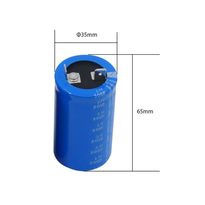 Προεξοχή 2,7 Volt 500 Farad Αντικατάσταση μπαταρίας Super Capacitor Through Hole