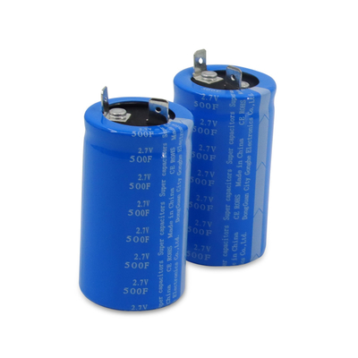 Προεξοχή 2,7 Volt 500 Farad Αντικατάσταση μπαταρίας Super Capacitor Through Hole