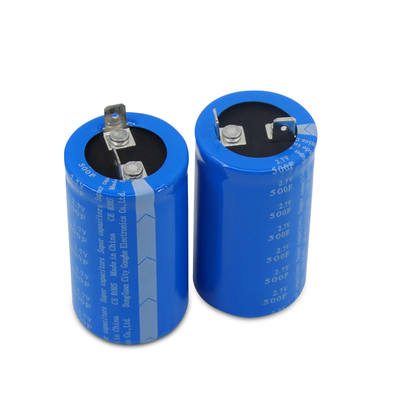 Προεξοχή 2,7 Volt 500 Farad Αντικατάσταση μπαταρίας Super Capacitor Through Hole