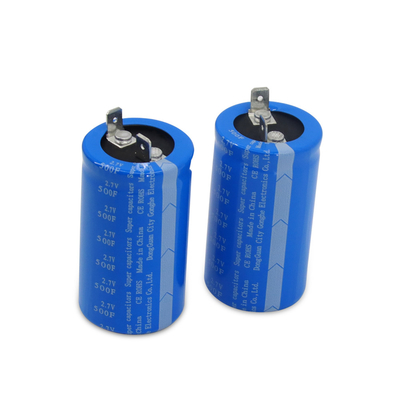 Προεξοχή 2,7 Volt 500 Farad Αντικατάσταση μπαταρίας Super Capacitor Through Hole